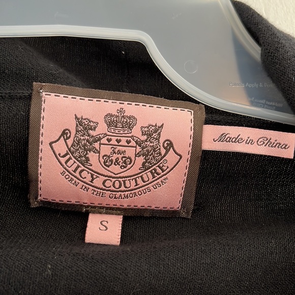 Juicy Couture Black Lightweight Drape Wrap Sweater - Picture 5 of 8